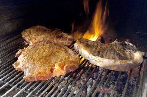 Meat Roast Cook Beef Steak Fiorentina Foods