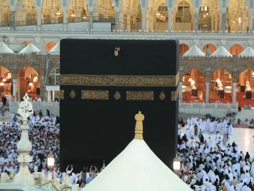 Mecca Cube Black Population Pray Muslims