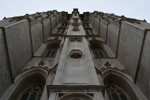 Mechelen Tower Building Church Architecture Facade