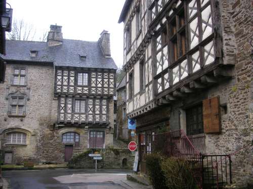 Medieval Village Medieval Town Houses Old