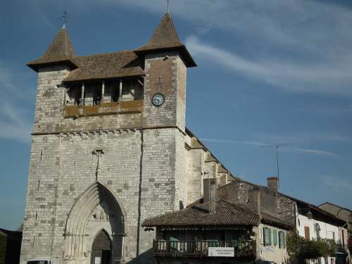 Medieval Church Villeréal Dordogne