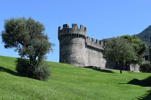 Medieval Tower Torre Bellinzona Middle Ages
