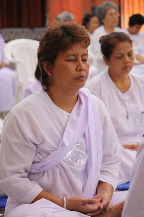 Meditation Religious Rite Thai Buddhists Thailand
