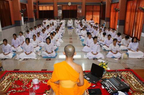 Meditation 072 Religious Rite Buddhists Thailand