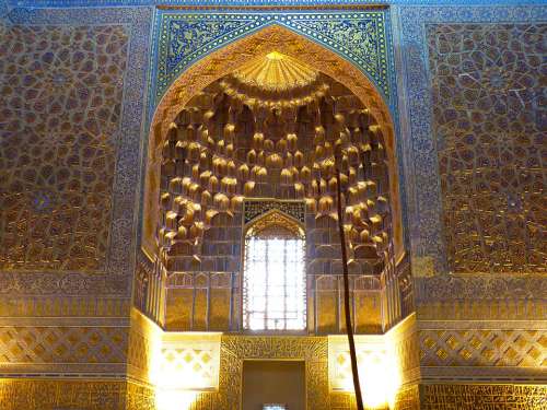 Medrese Tillakori Medrese Tillya Kori Mosque Gilded