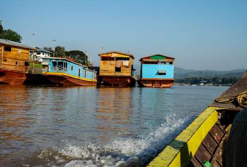 Mekong River River Chiang Kong Thailand Asia