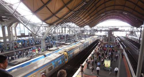 Melbourne Australia Transportation Train Railway