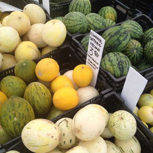 Melons Watermelons Fruit Market