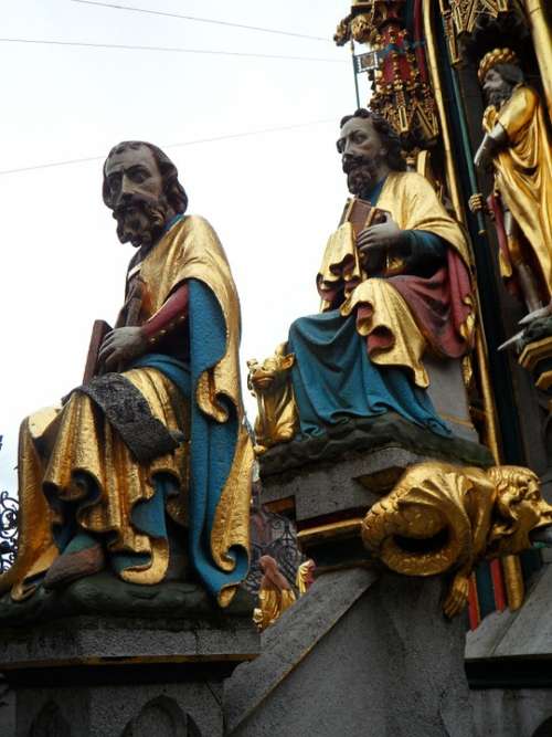 Men Sit Sitting Sculpture Statues Statue