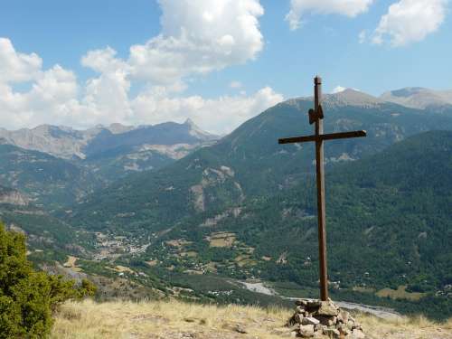 Mercantour Alps Mountain Hiking Landscape Nature