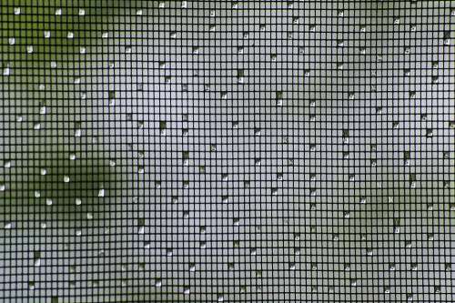 Mesh Fly Screen Rain Drops Water Pattern Droplet
