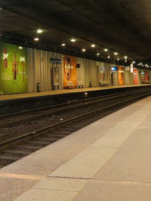 Metro Station Paris Track