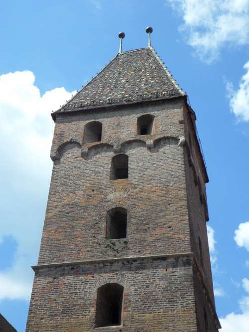 Metzgerturm Tower Building Ulm Sky Old Masonry