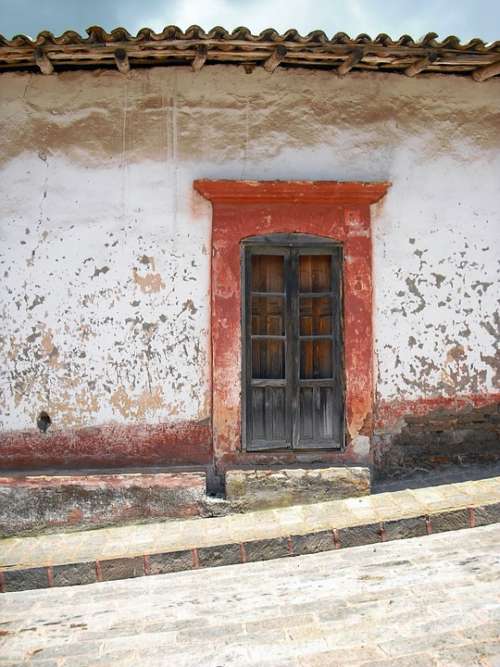 Mexico Door Old Town Street House Vintage