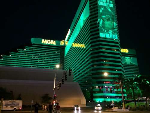 Mgm Grand Las Vegas Strip Nevada Night Casino