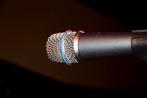 Microphone Dark Background Music Gig Sound Show