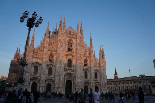 Milan Cathedral Church City Architecture Italy