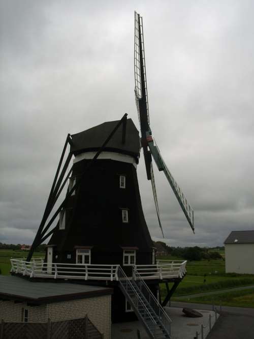 Mill Windmill Pellworm Building North Sea