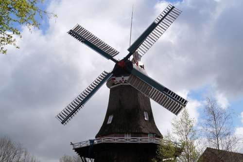 Mill East Frisia Windmill Wing Wind Grind