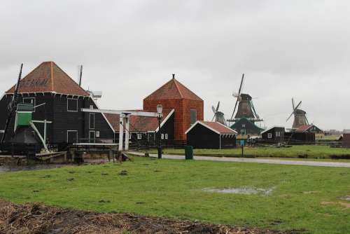 Mill Unesco Zaanse Schans Zaanstad Netherlands