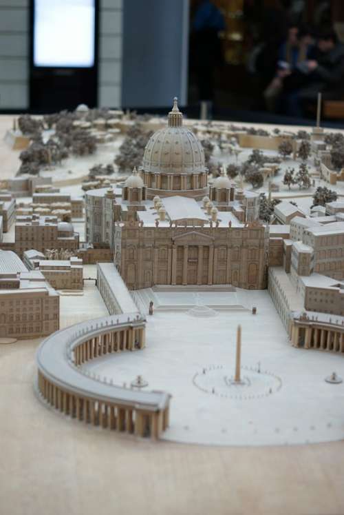 Miniature The Vatican Rome The Basilica Italy
