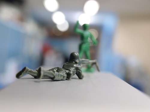 Miniature Toy Soldiers War Play