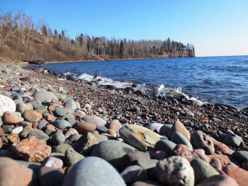 Minnesota Lake Superior Shore Landscape Nature