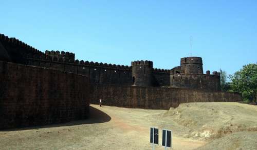 Mirjan Mirjan Fort Ramparts Uttar Kannada India