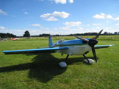 Model Airplane Colors Airfield Summer Grass