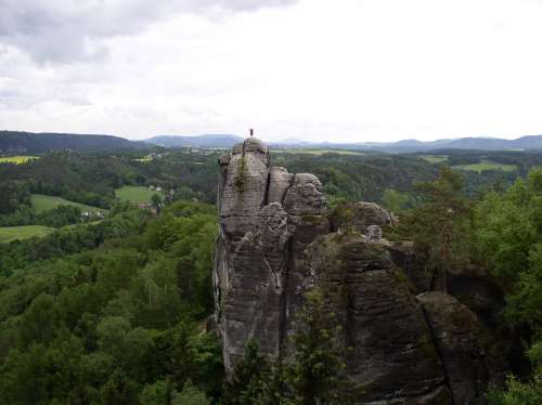 Monk Rock Monk Character Elbe Sandstone Mountains