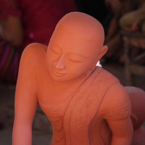 Monk Buddha Burma Myanmar Figure