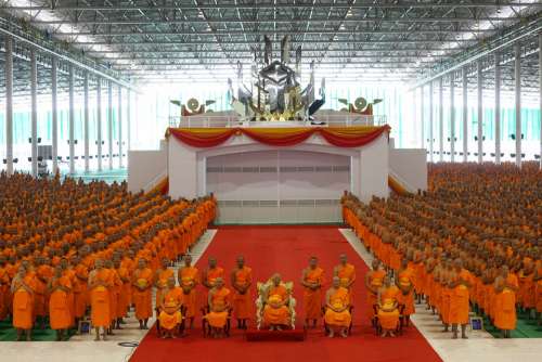 Monks Thailand Priesthood Buddhism Buddhists