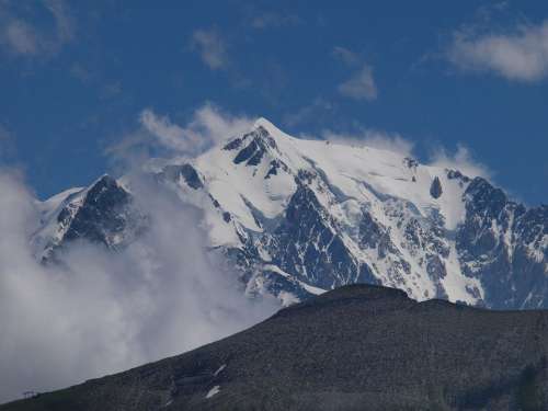 Mont Blanc Alpine Summit Mountains
