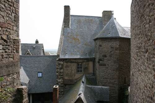 Mont Saint-Michel Abbey Normandy France Middle Ages