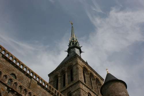 Mont Saint-Michel Abbey Normandy France Middle Ages
