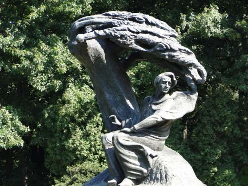 Monument Chopin Fryderyk Chopin Warsaw Polish