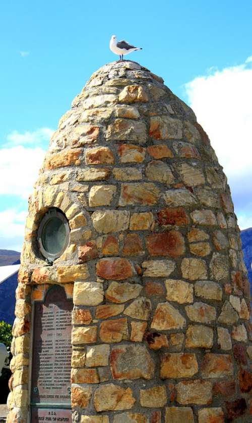Monument Stones Seagull Hermanus South Africa