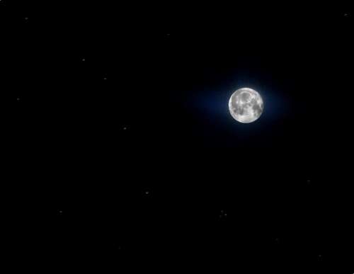 Moon Stars Full Moon Night Sky Night Time Sky