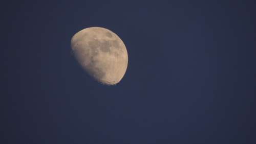 Moon At Night Full Zoom Night Sky Planet