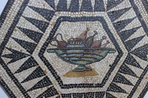 Mosaic Rome Vestige Archaeology Meals Antique