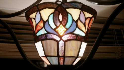 Mosaic Lamp Pattern Light Illumination Style Glow