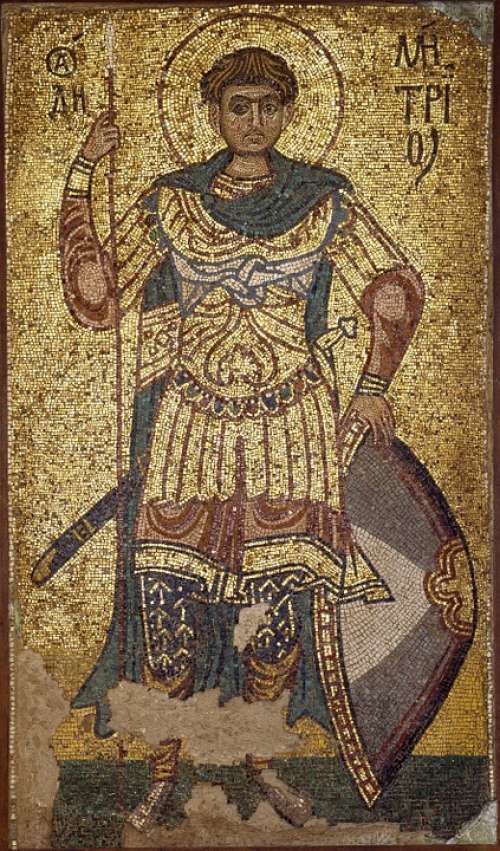 Mosaic Halo Holy Sword Middle Ages 11Th Century