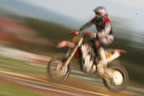 Motocross Motorcycle Jump Speed Race Extremely