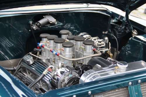 Motor Car Engine Cylinder Auto Automotive Oldtimer
