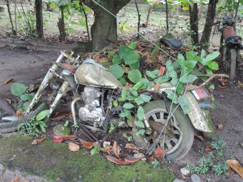 Motorcycle Scrap Old Broken