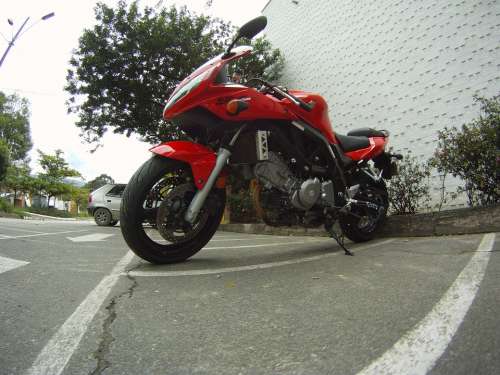 Motorcycle Suzuki Motorbike Sv 650 Red Bike