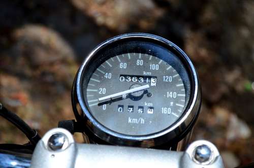 Motorcycle Speedometer Speed Vehicle Transportation