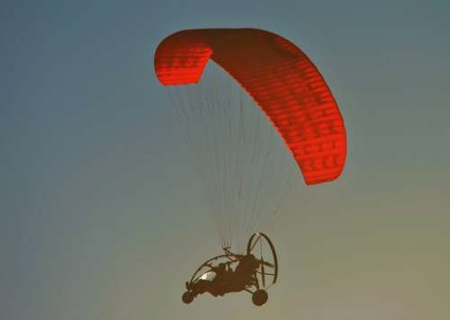 Motorized Parafoil Parachute Canopy Motor Trike