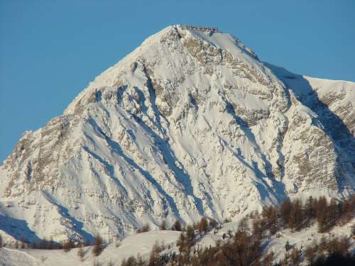 Mountain Italy Lonely Nature Snow Sestriere