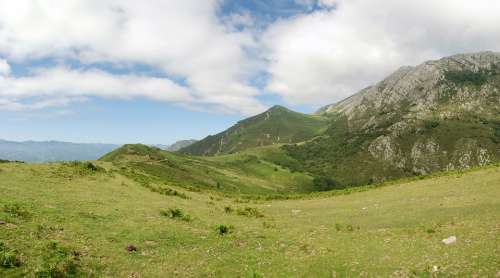 Mountain Asturias Landscape Nature Field